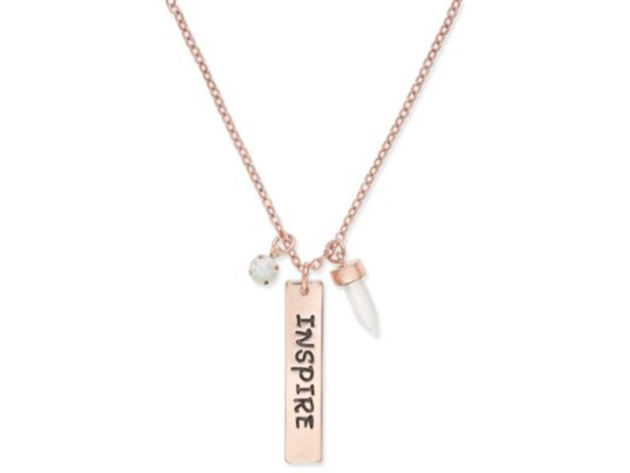Inspired Life Message Charm Pendant Necklace