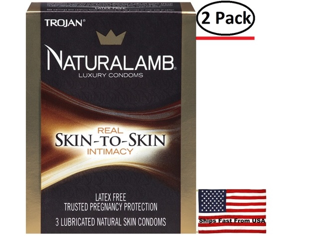 ( 2 Pack ) Trojan Naturalamb Luxury Condoms - 3 Pack