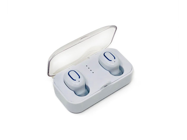 True Wireless Bluetooth Earbuds & Charging Case (White)