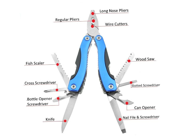 Multifunctional Pocket Tool (Blue)