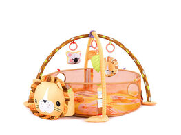 Costway 3 in 1 Cartoon Lion Baby Infant Activity Gym Play Mat w Hanging Toys Ocean Ball 
