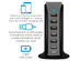 Power Tower 6-Port USB Charging Hub (Blue)