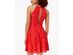 Material Girl Juniors Lace Fit and Flare Dress Hibiscus Size Extra Large