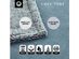 Zakary Flannel Reversible Heathered Sherpa Throw Blanket 60" x 80" / Light Blue