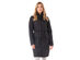 Kyodan Ladies long woven puffer jacket with hood and drawstring 