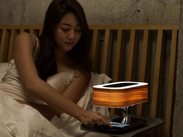 Tree of Light: Wireless Charger + Bluetooth Speaker + LED Lamp