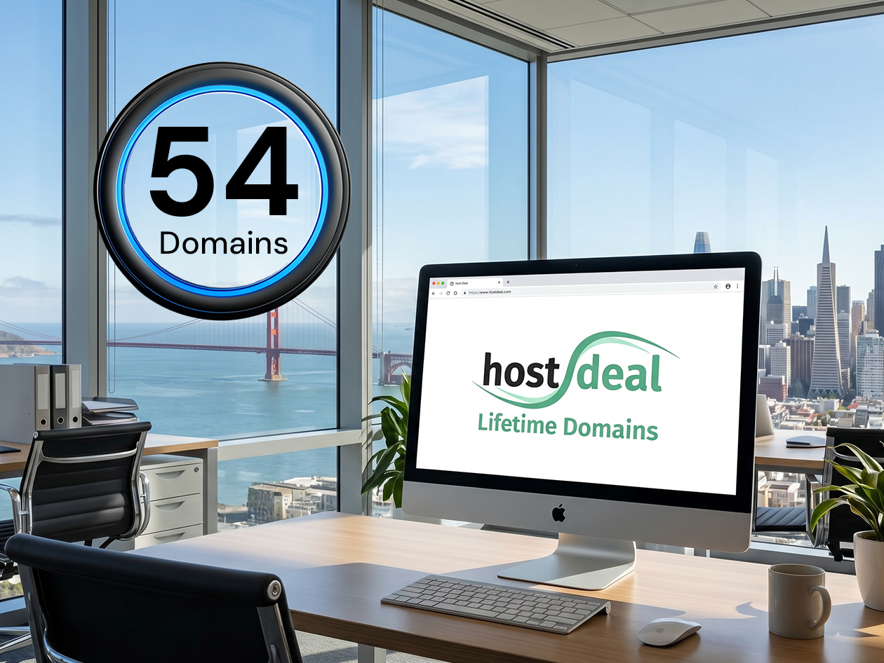 Hostdeal: 54 Lifetime Domain Subscriptions