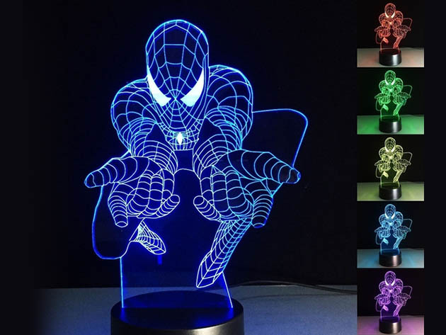 Spiderman 3D Creative Table Lamp