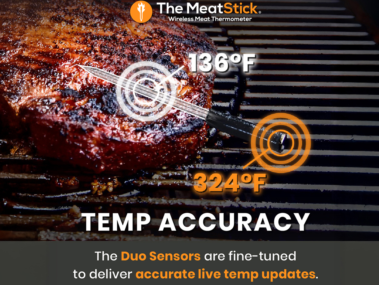 MeatStick X Set - 500ft + Range Wireless Meat Thermometer