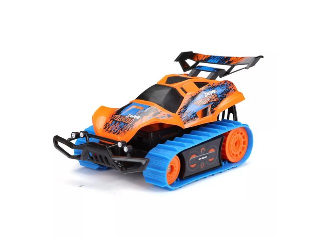 New Bright Full Function Radio Control 6.4V Internal Lithium Ion Battery 1:18 R/C Dirt Trax, Orange