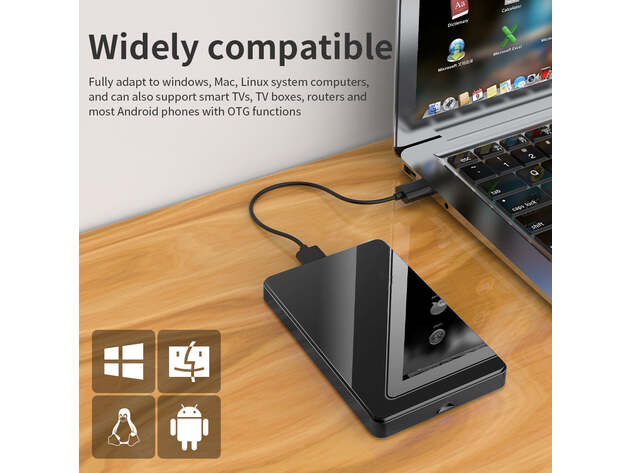 Slim Portable USB 3.0 External Hard Drive - 320GB