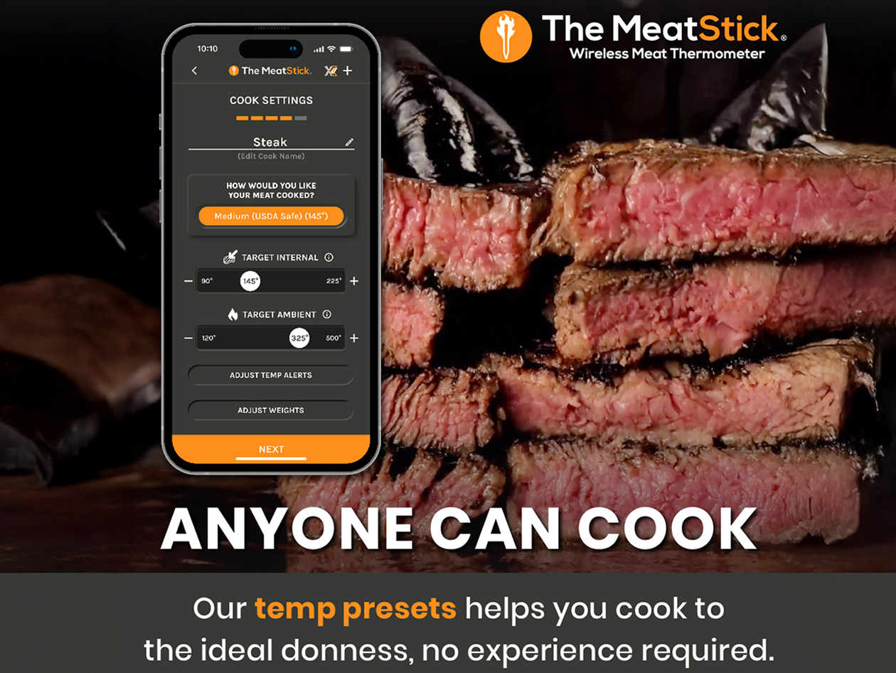 MeatStick 4 Set - Wireless Meat Thermometer
