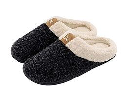 Toasty Trotters Unisex Slippers (Ebony Black/Extra Large)