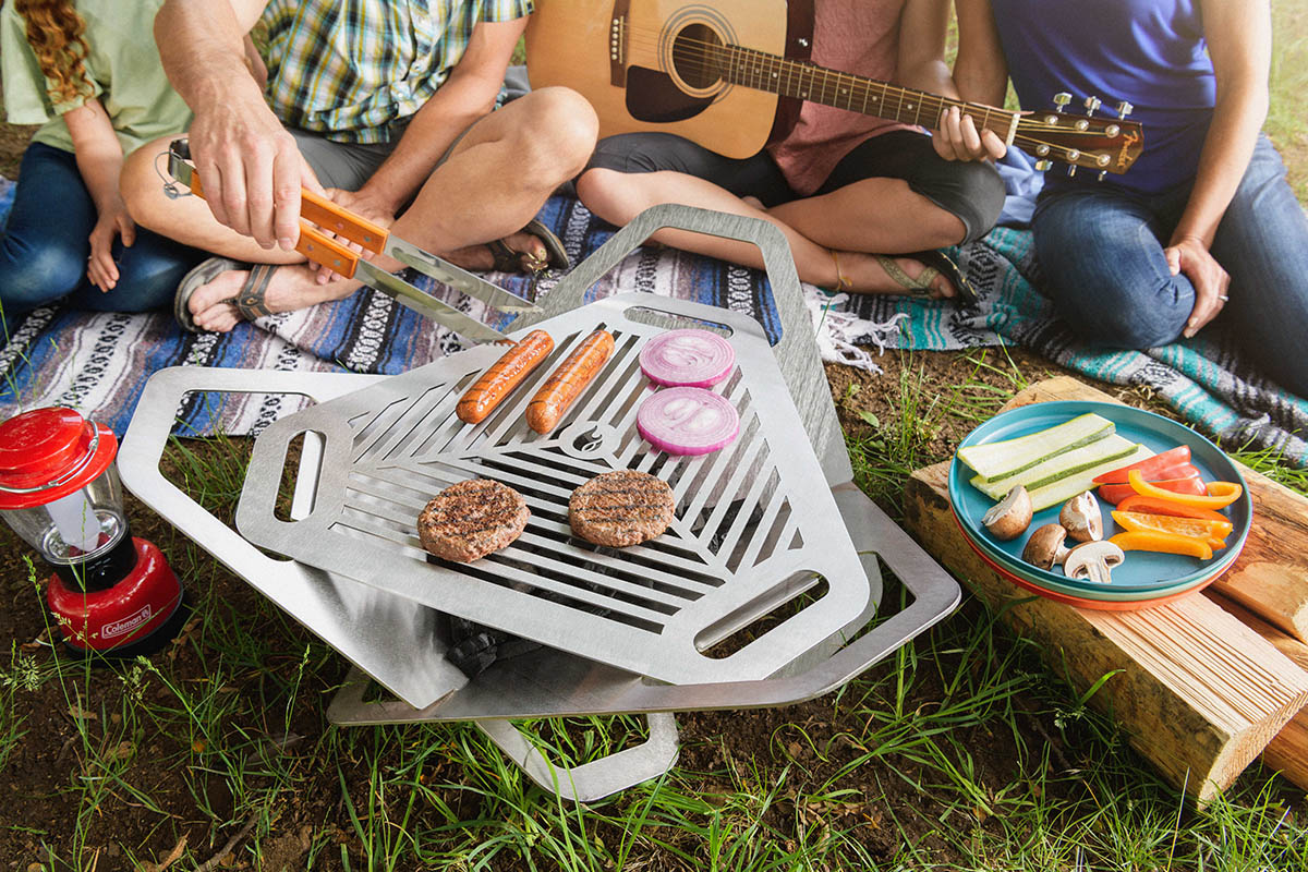 Get an extra $15 off this portable combo grill and fire pit 