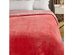 Zakary Flannel Reversible Heathered Sherpa Throw Blanket 90" x 90" / Fuchsia