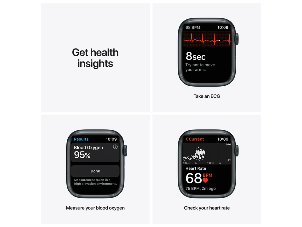 Apple Watch Series 7 (2021) Aluminum GPS + Cellular 45mm Midnight (Refurbished)
