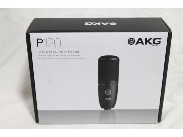AKG P120 High-Performance Audio 20Hz-20kHz General Purpose Recording Microphone (Refurbished, Open Retail Box)
