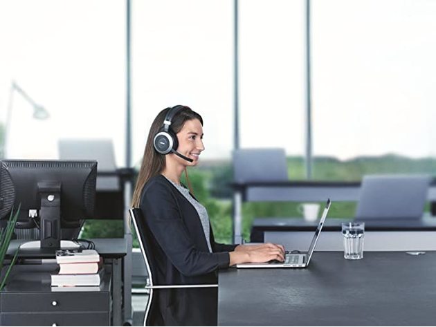 Global Teck PC and Smartphone Headphones w/Active Environmental Noise Canceling (Refurbished)