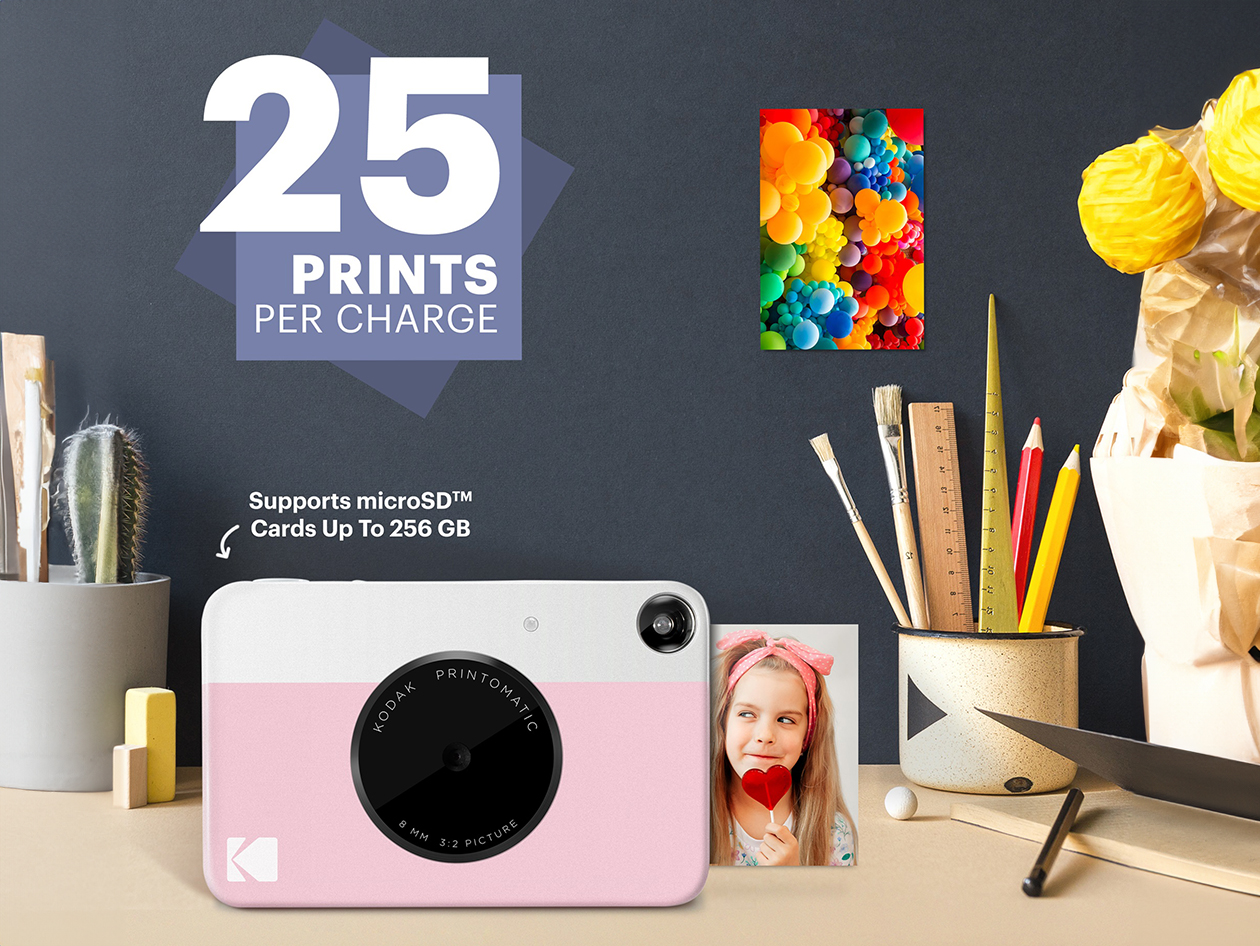 Kodak Printomatic Instant Print Camera (Pink)