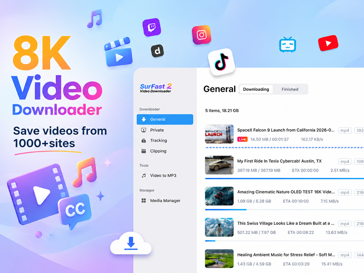 SurFast Video Downloader: Lifetime Subscription