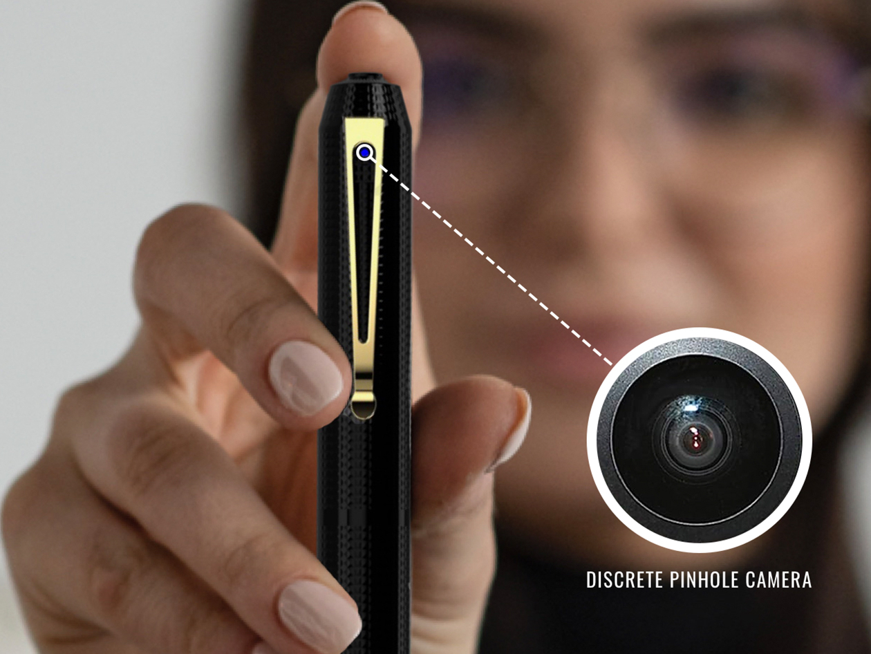 iSpyPen Pro X 2K HD Recording Camera Pen 128GB (Black/Bundle)