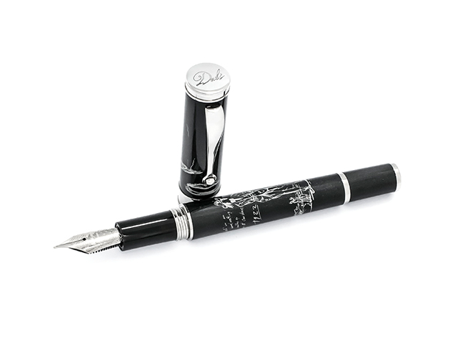 Montegrappa The Secret Life Of Dali Resin Stainless Steel Fountain Pen - ISDSS2IJ (Store-Display Model)
