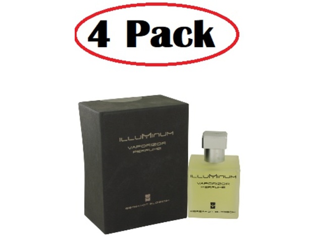 4 Pack of Illuminum Bergamot Blossom by Illuminum Eau De Parfum Spray 3.4 oz