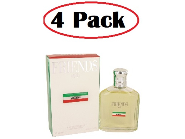 4 Pack of Moschino Friends by Moschino Eau De Toilette Spray 4.2 oz