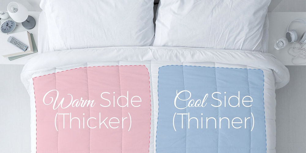 The Twovet Dual Heating & Cooling Couples Comforter