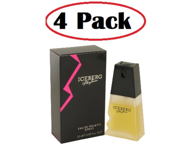 4 Pack of Iceberg by Iceberg Eau De Toilette Spray .85 oz