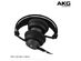 AKG K175 On-Ear Closed-back Foldable Studio Headphones - Black