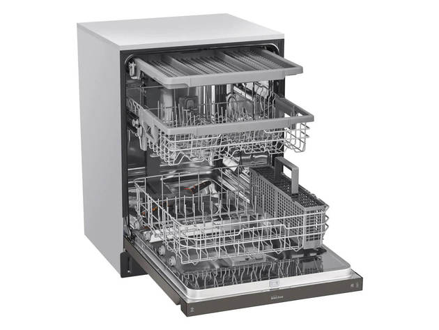 LG LDFN4542D 48 dBA Black Stainless Front Control Dishwasher with QuadWash
