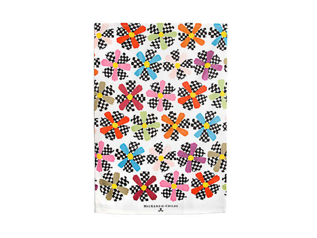 MacKenzie-Childs Cosmos Printed Dish Towel 18" x 26"