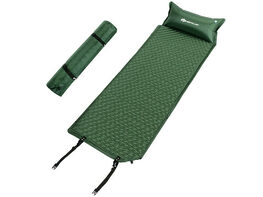 Goplus Self Inflating Sleeping Pad Comfortable Foam Camping Mat Air Mattress w/ Bag - Green