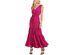 DKNY Women's Tie-Waist Tiered Maxi Dress Pink Size Large