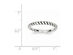 Ladies Twisted Wedding Band in 14K White Gold - 6.5