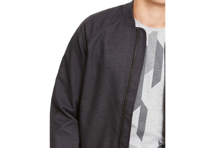 Alfani Men's Textured Zip-Front Cardigan Sweater Grey Size Extra Large