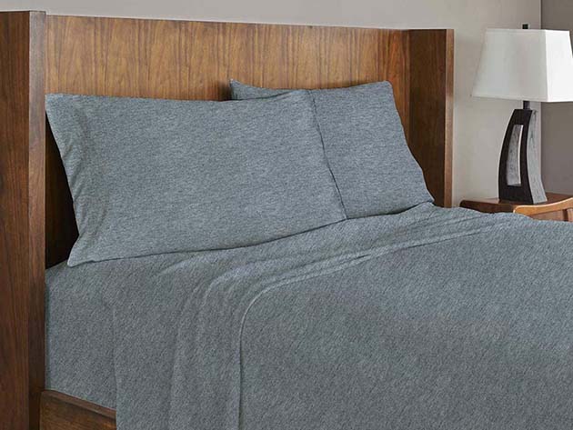 Soft Tees Luxury Cotton Modal Jersey Knit Sheet Set (Chambray)