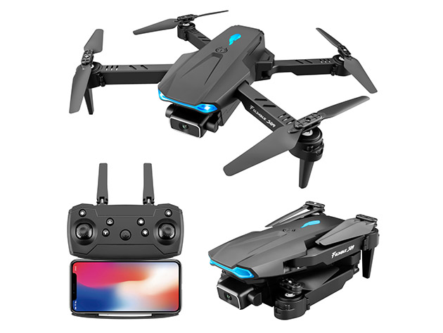 Black GPS 4K Drone 106 Pro with Gimbal & Electronic Image Stabilization ...