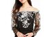 INC International Concepts Women's Embroidered Off-The-Shoulder Maxi Dress Black Size 12