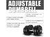 Costway New Weight Dumbbell Set 66 LB Adjustable Cap Gym Barbell Plates Body Workout - Black