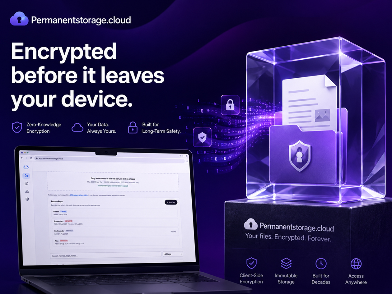 Vault Cloud Storage: Lifetime Subscription (500GB)