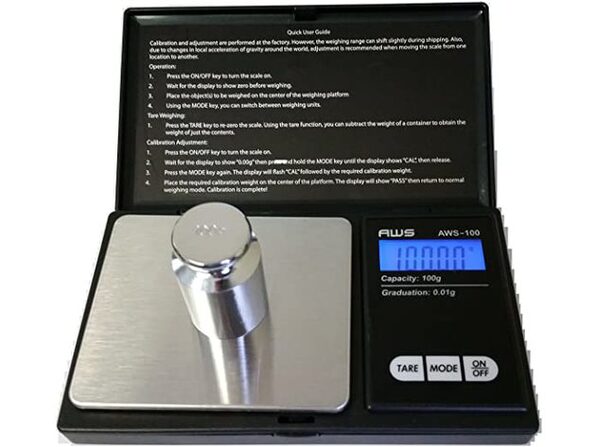 American Weigh Scales AWS-100-CAL Digital Kitchen Pocket Scale