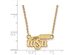 NCAA 10k Yellow Gold Wichita State Small Pendant Necklace