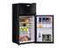 Costway 2 Doors 3.4 cu ft. Unit Stainless Steel Compact Mini Refrigerator Freezer Cooler - Black