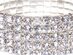 Sparkling SIlver Layer Crystal Tennis Bracelet (Five-Tier)