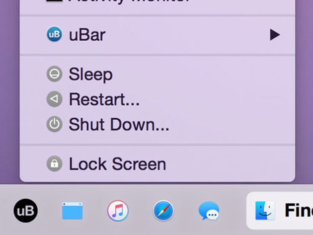 uBar 4 Toolbar for Mac