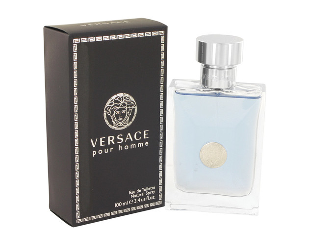 Versace Pour Homme by Versace Eau De Toilette Spray 3.4 oz for Men (Package of 2)