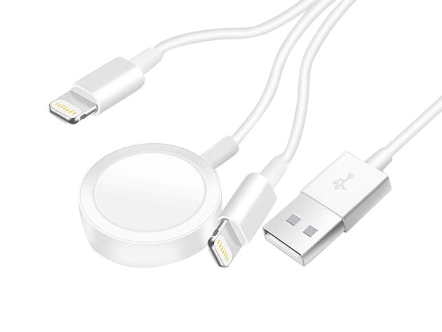 3-in-1 Apple Watch, AirPods & iPhone Charging Cable 