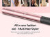 KIPOZI 2-in-1 Straightener & Curling Iron